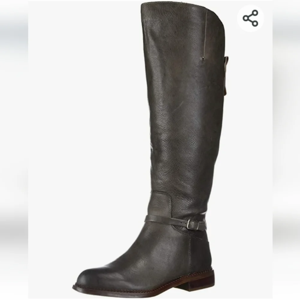 Franco Sarto Haylie Riding Boots Iron -7.5 - Picture 2 of 7
